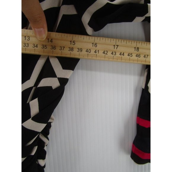 Eliza J Dress 8 Fit Flare Pullover Ruched Boat Neck Lined Career - Picture 7 of 12